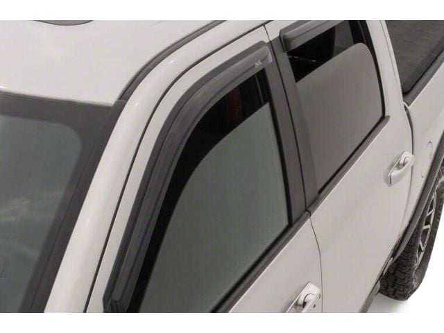 Ventvisor Window Deflectors; Front and Rear; Dark Smoke (20-24 Sierra 2500 HD Double Cab)