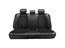 Voris Series Front and Rear Seat Covers; Black (Universal; Some Adaptation May Be Required)