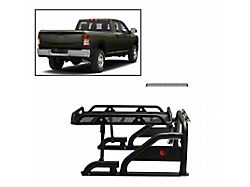 Warrior Roll Bar with 50-Inch LED Light Bar; Black (07-23 Sierra 2500 HD)