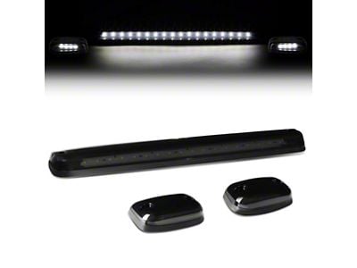 White LED Cab Roof Lights; Smoked (07-14 Sierra 2500 HD)
