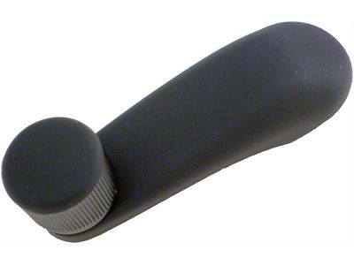 Window Crank Handle; Left and Right; Black; With Black Knob (07-24 Sierra 2500 HD)