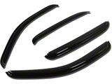 Window Visors; Dark Smoke; Front and Rear (07-14 Sierra 2500 HD Crew Cab)