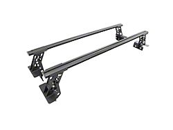 Go Rhino XRS Cross Bars; Textured Black (11-26 Sierra 2500 HD)