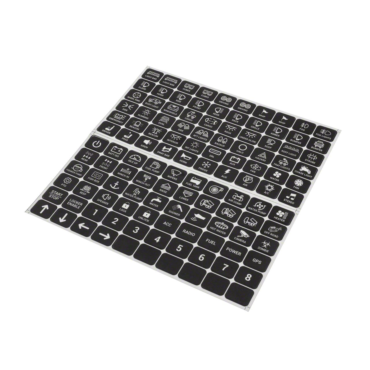 Sierra 3500 120 Universal Stickers for XL RGB Switch Panel - Free Shipping