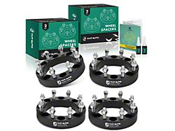 1.50-Inch 8-Lug Wheel Spacers; Black; Set of Four (11-19 Sierra 3500 HD SRW)