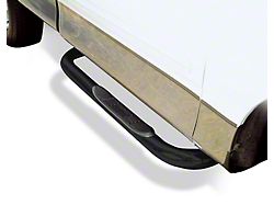 Go Rhino 3-Inch 4000 Series Cab Length Side Step Bars; Black (07-19 Sierra 3500 HD Regular Cab)