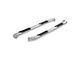 3-Inch Round Side Step Bars; Polished Stainless (07-19 Sierra 3500 HD Crew Cab)