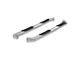 3-Inch Round Side Step Bars; Polished Stainless (07-19 Sierra 3500 HD Extended/Double Cab)