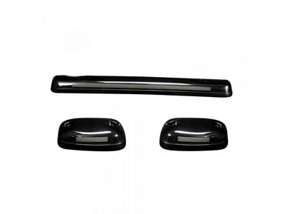 3-Piece Amber OLED Cab Roof Lights; Smoked Lens (07-14 Sierra 3500 HD)