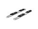 4-Inch Oval Side Step Bars; Stainless Steel (07-19 Sierra 3500 HD Extended/Double Cab)