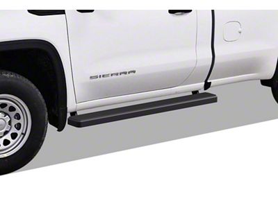 5-Inch iStep Running Boards; Black (20-24 Sierra 3500 HD Regular Cab)