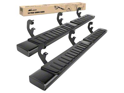 6-Inch Nerf Side Step Bars; Stainless Steel (07-19 Sierra 3500 HD Extended/Double Cab)