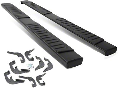 6-Inch Running Boards; Black (07-19 Sierra 3500 HD Crew Cab)