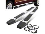6.25-Inch Running Boards; Silver (07-19 Sierra 3500 HD Crew Cab)