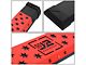 6.50-Inch Flat Step Bar Running Boards; Black/Red (07-19 Sierra 3500 HD Crew Cab)