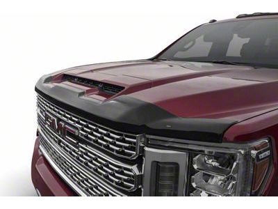 Aeroskin Hood Protector; Dark Smoke (20-23 Sierra 3500 HD)