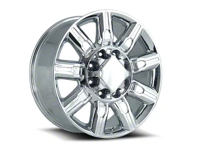 AT4 2500 Replica Chrome 8-Lug Wheel; 20x8.5; 47mm Offset (20-25 Sierra 3500 HD SRW)