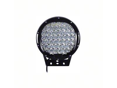 Atlas Roll Bar with 9-Inch Black Round LED Lights; Black (01-25 Sierra 3500 HD)