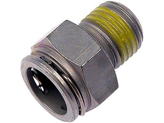 Automatic Transmission Oil Cooler Line Connector; 3/8 Tube x 1/4-18-Inch Thread (07-08 6.0L Sierra 3500 HD)