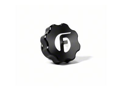 Billet Oil Cap; Black (07-16 6.6L Duramax Sierra 3500 HD)