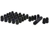 Black Closed End Spline Lug Nuts; M14 x 1.5; Set of 32 (07-24 Sierra 3500 HD)