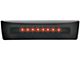 Black LED Locking Tailgate Handle; Red LED; Smoked (07-14 Sierra 3500 HD)