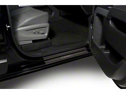 Putco Black Platinum Door Sills with GMC Logo (15-19 Sierra 3500 HD Regular Cab)