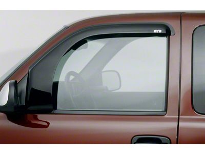 Bubble Ventgard Window Deflectors; Smoked; Front Only (07-14 Sierra 3500 HD)