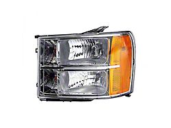 CAPA Replacement Headlight; Driver Side (07-14 Sierra 3500 HD)