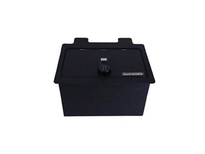 Center Console Safe with 4-Digit Combo Lock; Black (20-24 Sierra 3500 HD)