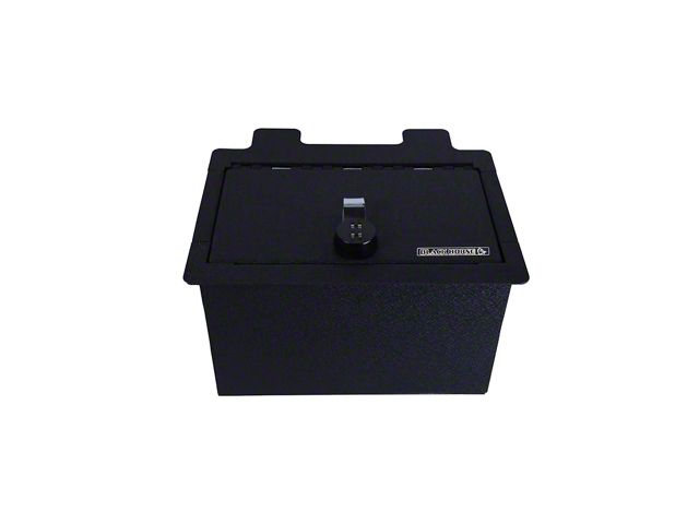Center Console Safe with 4-Digit Combo Lock; Black (20-24 Sierra 3500 HD)