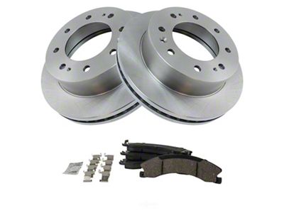 Ceramic 8-Lug Brake Rotor and Pad Kit; Front (11-19 Sierra 3500 HD)