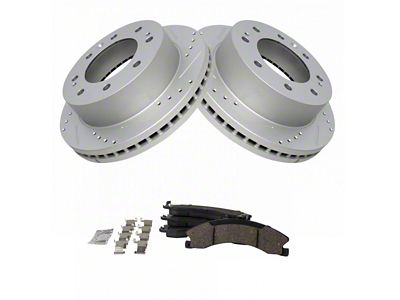 Ceramic Performance Brake Rotor and Pad Kit; Front (11-19 Sierra 3500 HD SRW)