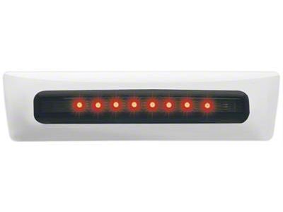 Chrome LED Non-Locking Tailgate Handle; Red LED; Smoked (07-14 Sierra 3500 HD)
