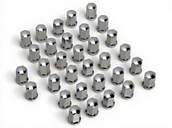 Chrome OEM Style Lug Nut Kit; 14mm x 1.5; Set of 32 (07-26 Sierra 3500 HD SRW)