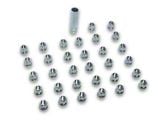 Chrome Open End Spline Lug Nuts; M14 x 1.5; Set of 32 (07-26 Sierra 3500 HD)