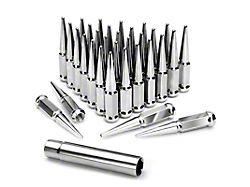 Chrome Spiked Lug Nuts; M14x1.5; Set of 32 (07-25 Sierra 3500 HD)
