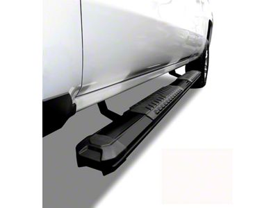 Cutlass Running Boards; Black (07-19 Sierra 3500 HD Extended/Double Cab)