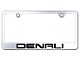 Denali Laser Etched License Plate Frame; Mirrored (Universal; Some Adaptation May Be Required)