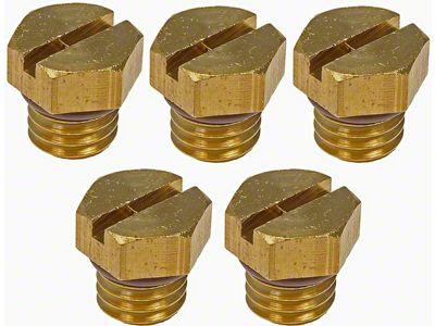 Diesel Fuel Filter Bleeder Screw; Brass (07-16 6.6L Duramax Sierra 3500 HD)