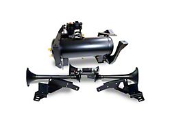 Direct Fit Onboard Air System and Model 730 Demon Triple Train Horn (07-19 Sierra 3500 HD Extended/Double Cab, Crew Cab)
