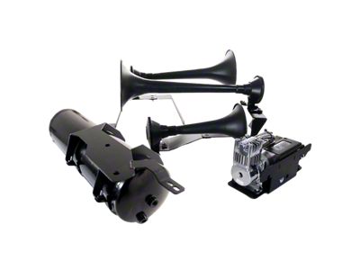 Direct Fit Onboard Air System and Model 730 Demon Triple Train Horn (20-25 Sierra 3500 HD)