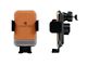 Direct Fit Phone Mount with Charging Auto Closing Cradle Head; Tan (20-24 Sierra 3500 HD)