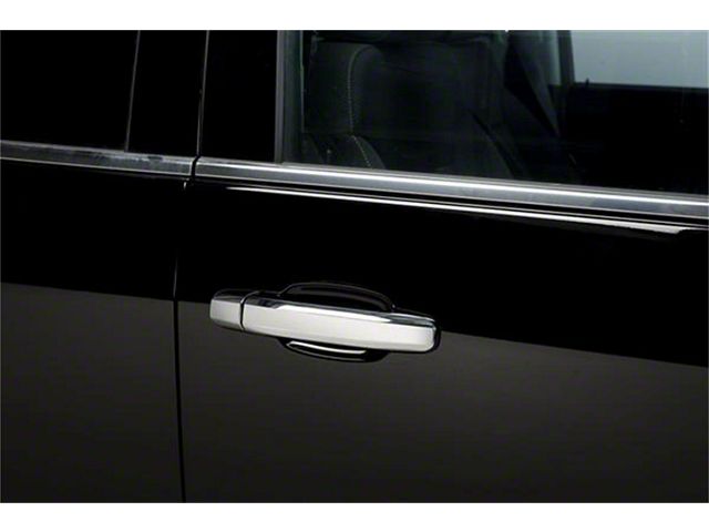 Putco Door Handle Covers with Passenger Keyhole; Chrome (15-19 Sierra 3500 HD Regular Cab, Double Cab)