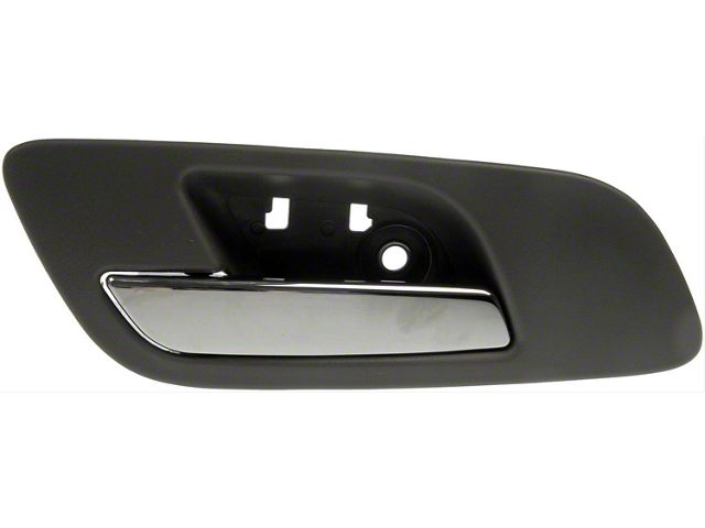 Interior Door Handle; Front Left; Plastic; Titanium and Chrome; Without Heated Seats and Memory (07-14 Sierra 3500 HD)