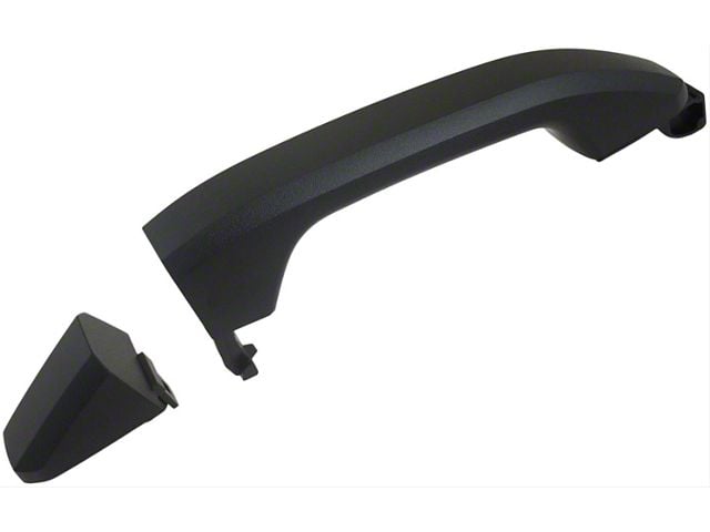 Exterior Door Handle; Front Right; Textured Black; Plastic; Without Keyhole and Passive Entry (15-19 Sierra 3500 HD)