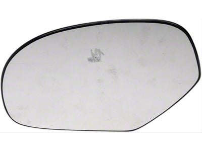 Door Mirror Glass; Plastic Backed; Left; Manual; With Single Glass (07-12 Sierra 3500 HD)