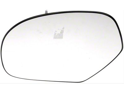 Door Mirror Glass; Plastic Backed; Left; Power; With Heated and Single Glass (07-14 Sierra 3500 HD)