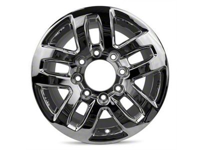 Double 5-Spoke Chrome 8-Lug Wheel; 18x8; 44mm Offset (20-25 Sierra 3500 HD SRW)