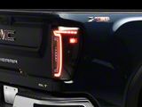 DRL LED Tail Lights; Black Housing; Clear Lens (20-23 Sierra 3500 HD w/ Factory LED Tail Lights)